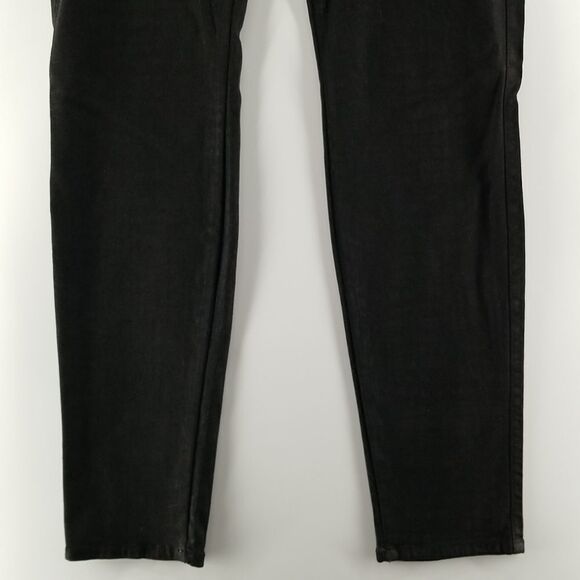 Rich & Skinny Black Jeans Womens Size 32 Mid Rise Front Zipper Button Closure - Picture 3 of 12